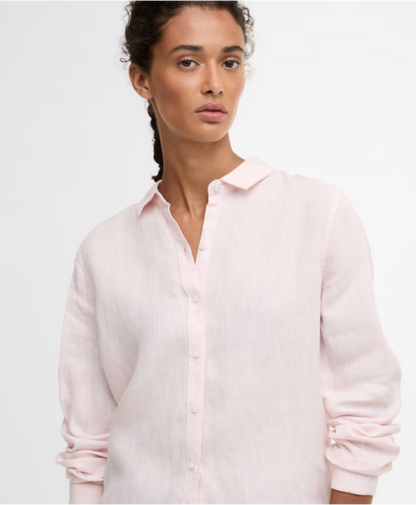 Barbour - Dame, Skjorte, Marine - Pink