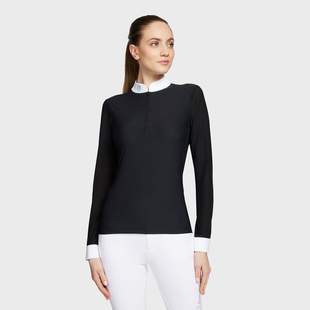 Samshield - Stævnebluse, Dame, Aloise, Langærmet - Black
