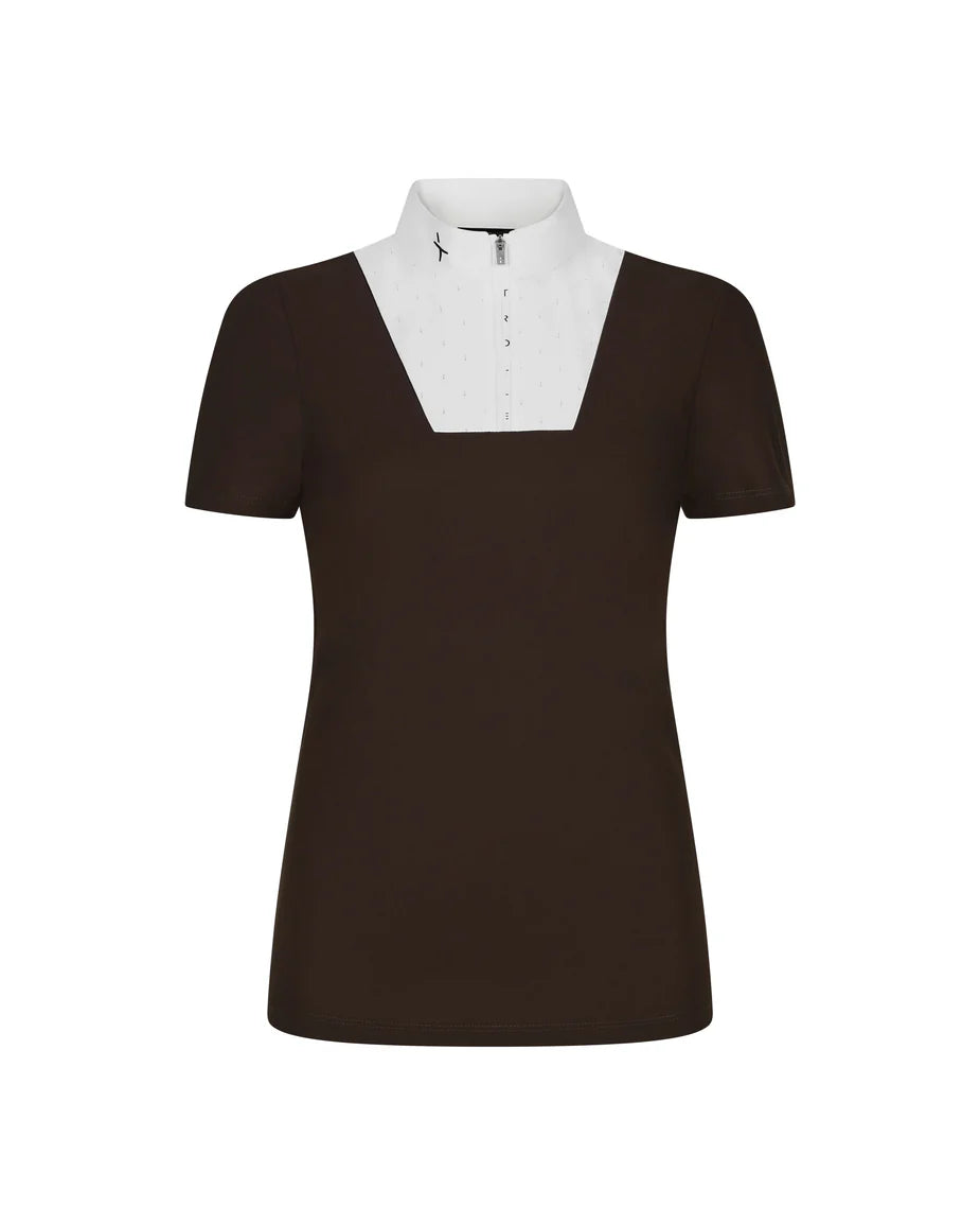 Trolle, aero, polo stævnebluse, Dame -Terra/Hvid