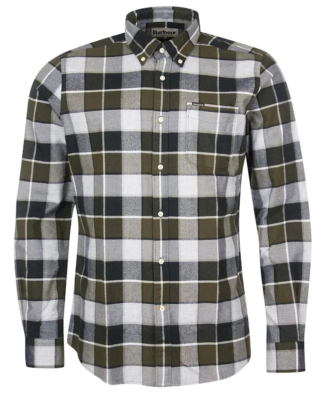 Barbour - Skjorte, Herre, Valley Tailored - Olive