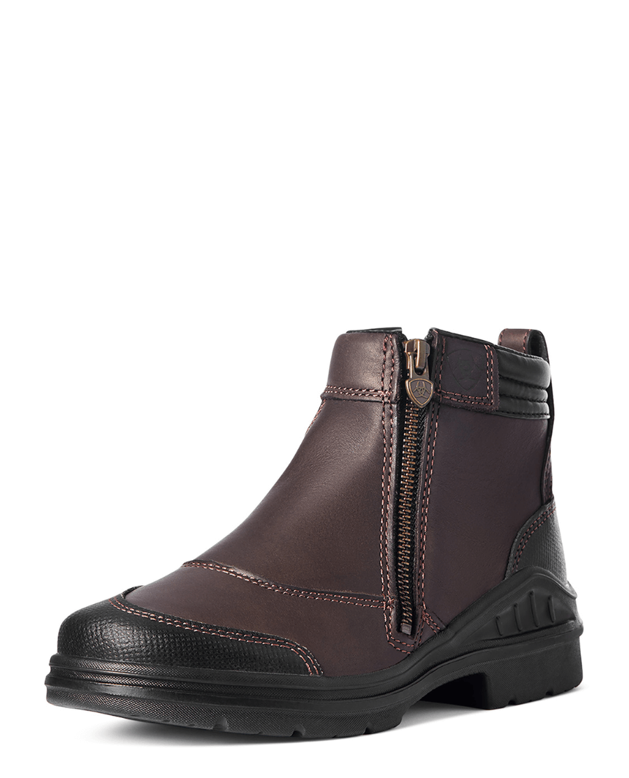 Ariat - Dame, Barnyard Side Zip - Mørke Brun