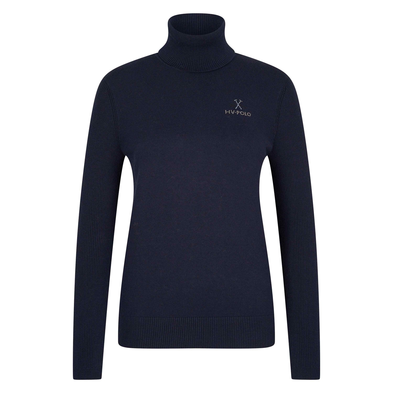 HV Polo - Pullover m. rullekrave og rhinsten, Dorothy