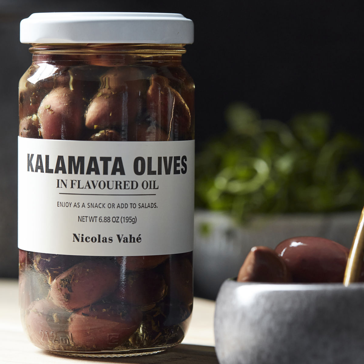 Nikolas Vahé - Kalamata Olives, in flavoured oil