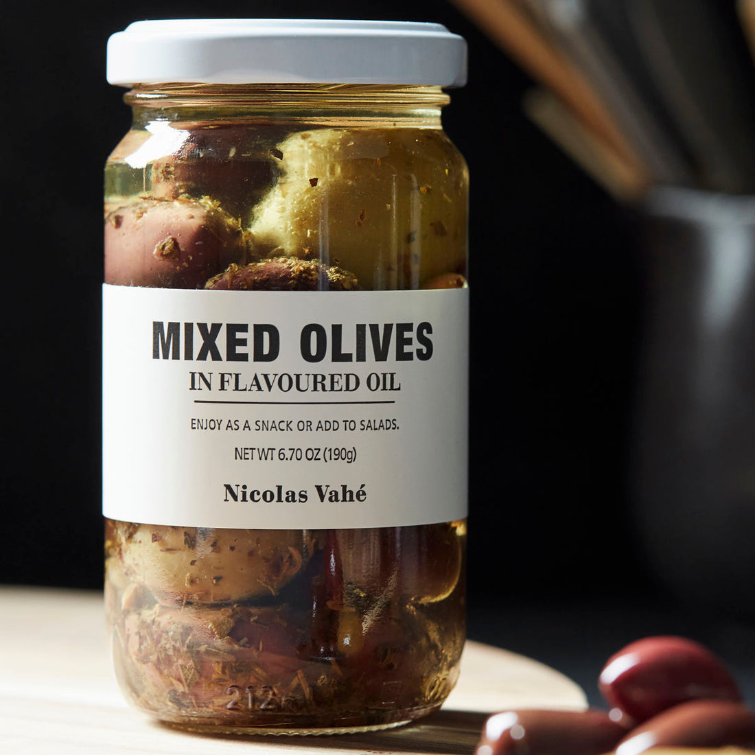 Nikolas Vahé - Mixed Olives, in flavoured oil